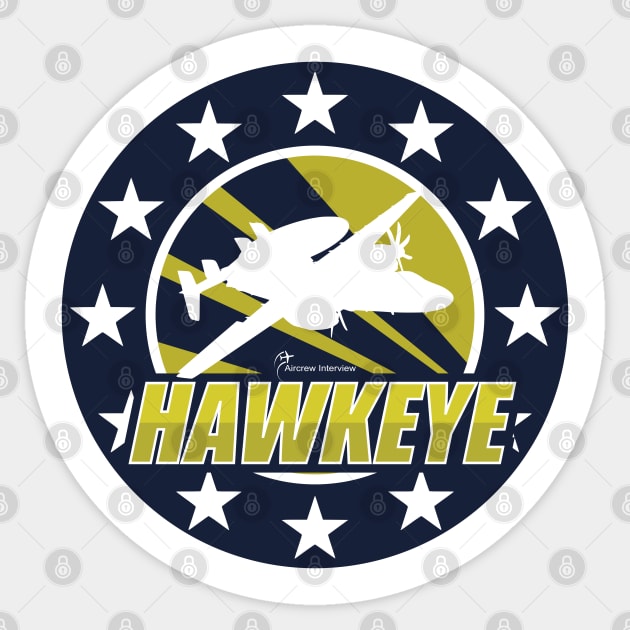 E-2 Hawkeye Sticker by Aircrew Interview